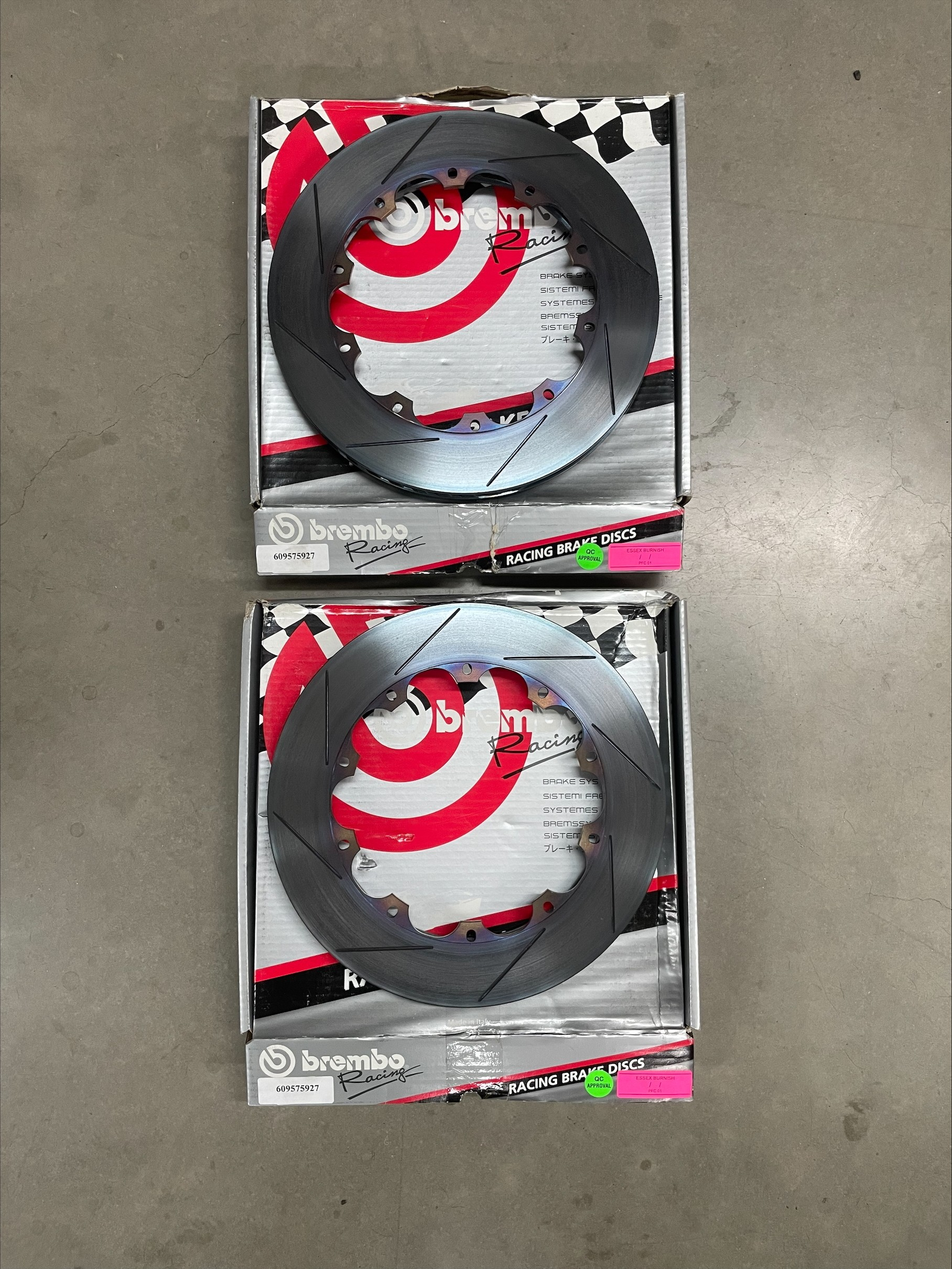 Brembo 355mm racing rotors (Left and Right) - 609575927, 609575917