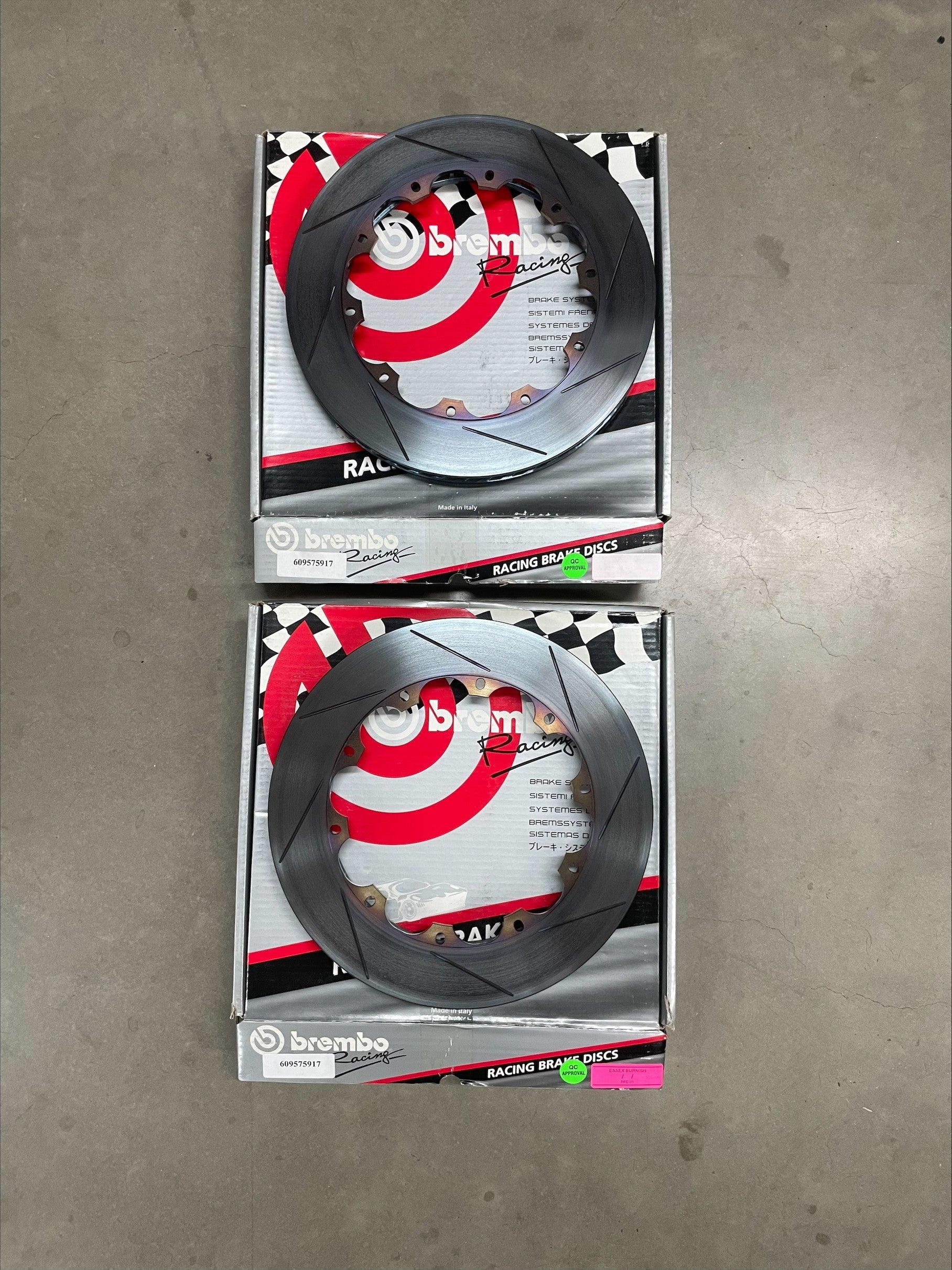 Brembo 355mm racing rotors (Left and Right) - 609575927, 609575917
